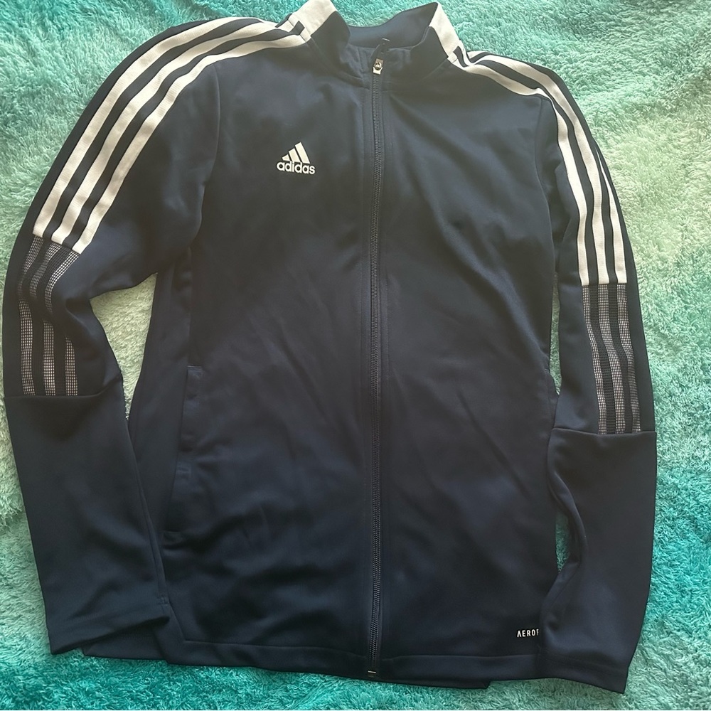 Adidas Tiro League Training Jacket Navy/White Women's Small